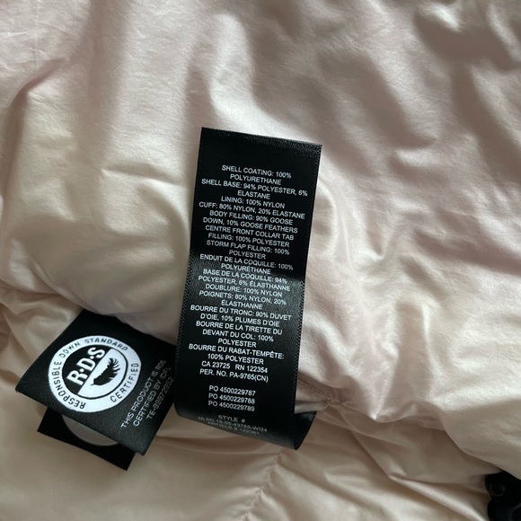 Aritzia Super Snug Super Puffer Jacket Liquid Shine in Mochi Pink Size S - Picture 12 of 15